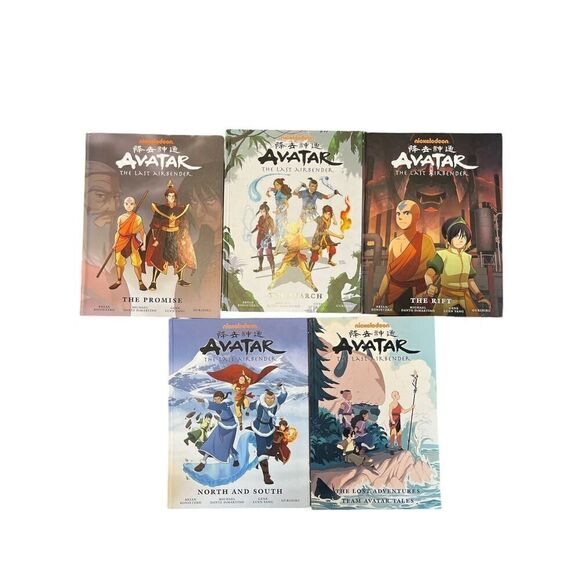 Avatar:The Last Airbender Comic Graphic Novel Lot/5 The Search The Rift North/So - Picture 1 of 3